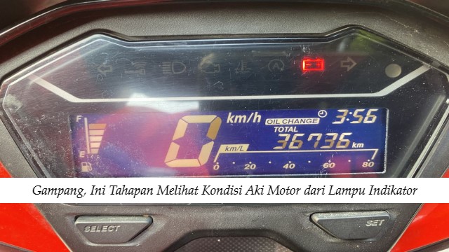 Gampang, Ini Tahapan Melihat Kondisi Aki Motor dari Lampu Indikator